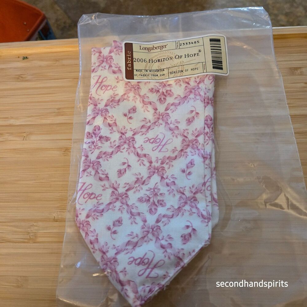 Longaberger 2006 Horizon Of Hope Basket Liner-Hope Fabric-NEW!!!